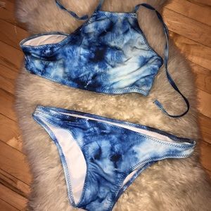 Halter top bathing suit